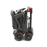 AutoFold Mobility Scooter fully folded using automatic folding mechanism.