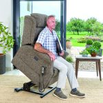 Cosi Iconic Riser recliner in lift position