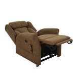 Cosi Iconic chair in natural fabric fully reclined